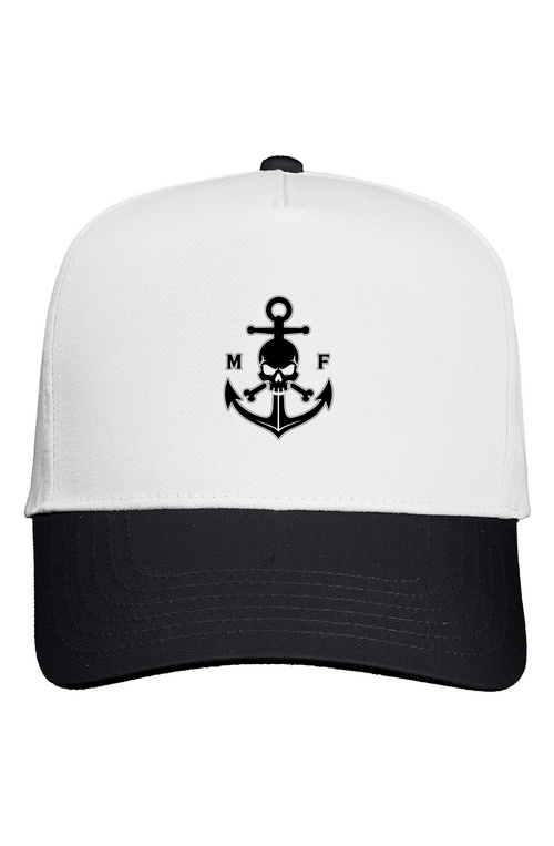 White Crown Two Tone Cap Skull logo (Trans Print)